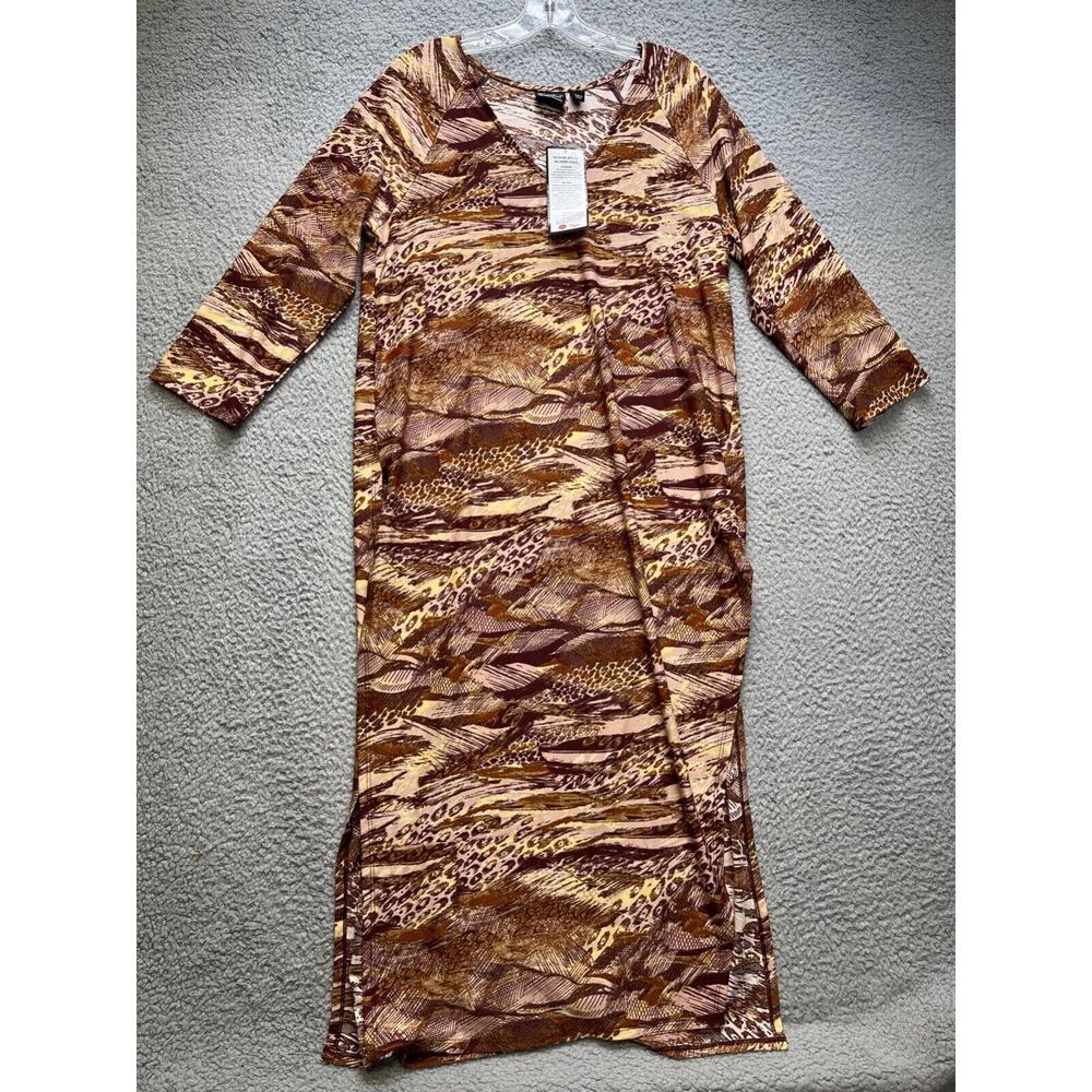 Women With Control Dress By Renee Greenstein Womens Medium Cheetah Print